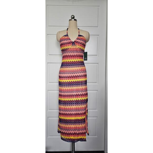 Wild Fable NWT Crochet Slip Halter Midi-Dress, Sz M, PTP: 15in - Picture 1 of 7